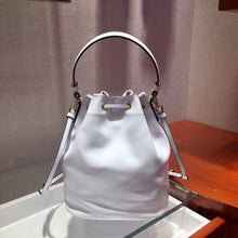 Load image into Gallery viewer, Prada Bucket Bag In White Calfskin 1BH038