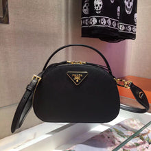 Load image into Gallery viewer, Prada Odette Black Saffiano Leather Bag