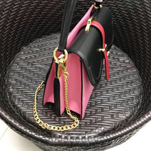 Load image into Gallery viewer, Prada Belle Bag In Pink/Black Calf Leather