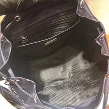 Load image into Gallery viewer, Prada Navy Blue Nylon Backpack With Clutch