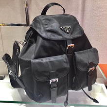 Load image into Gallery viewer, Prada Black Nylon Backpack With Clutch