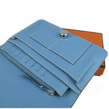 Load image into Gallery viewer, Hermes Wallet H001 Ladies Cow Leather Blue
