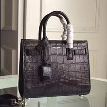 Load image into Gallery viewer, Yves Saint Laurent Nano Sac De Jour Croc Embossed Black Bag