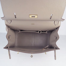 Load image into Gallery viewer, Hermes Leather Shoulder bag H6508 grey golden
