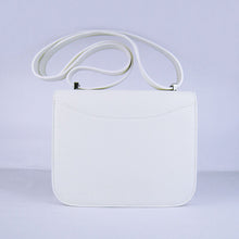 Load image into Gallery viewer, Hermes Constance Cowskin Leather Bag H017 white silver
