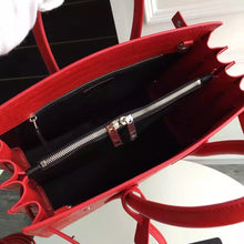 Load image into Gallery viewer, Yves Saint Laurent Small Sac De Jour Croc Embossed Red Bag