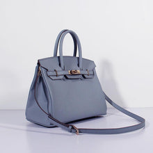 Load image into Gallery viewer, Hermes 30cm Birkin Bag Epsom Leather with Strap Blue Lin Gold