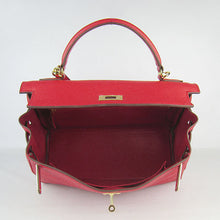 Load image into Gallery viewer, Hermes Kelly 32cm Togo Leather Handbag Red/Golden