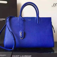Load image into Gallery viewer, Yves Saint Laurent Medium Rive Gauche Bag In Blue Leather