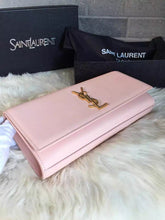 Load image into Gallery viewer, Yves Saint Laurent Pink Classic Monogramme Clutch Bag