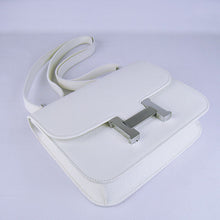 Load image into Gallery viewer, Hermes Constance Cowskin Leather Bag H017 white silver