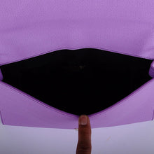 Load image into Gallery viewer, Yves Saint Laurent Lady Genuine Leather Purse Purple 39321