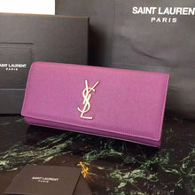 Load image into Gallery viewer, Yves Saint Laurent Purple Classic Monogramme Clutch