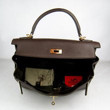 Load image into Gallery viewer, Hermes Kelly 32cm Togo Leather 6108 Dark Coffee Golden