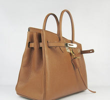 Load image into Gallery viewer, Hermes Birkin 35cm Togo Leather Handbags Light Coffee Golden