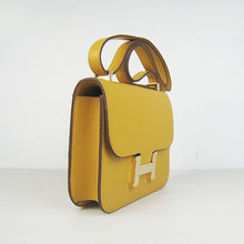 Load image into Gallery viewer, Hermes Constance Cowskin Leather Bag H017 yellow golden