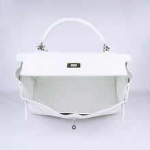 Load image into Gallery viewer, Hermes Kelly 35cm Togo Leather Handbag White/Silver