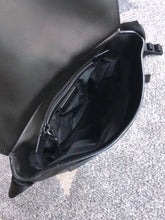 Load image into Gallery viewer, Prada Etiquette Black Leather Messenger Bag