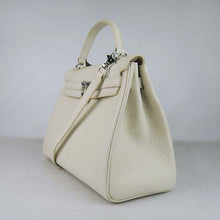 Load image into Gallery viewer, Hermes Kelly 32cm Togo Leather Handbag 6108 Beige Silver