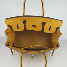 Load image into Gallery viewer, Hermes Birkin 30cm Togo Leather Handbags Yellow Silver