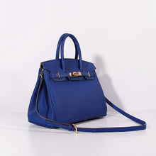 Load image into Gallery viewer, Hermes 30cm Birkin Bag Togo Leather with Strap Electric Blue Gold