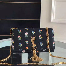 Load image into Gallery viewer, Yves Saint Laurent Medium Monogram Tassel Satchel In Prairie Flower Printed Leather