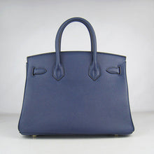 Load image into Gallery viewer, Hermes Birkin 30cm Togo Leather Handbags Dark Blue Golden