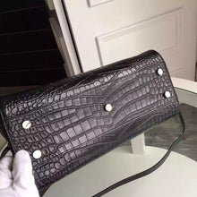 Load image into Gallery viewer, Yves Saint Laurent Medium Rive Gauche Bag In Black Crocodile Leather