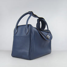 Load image into Gallery viewer, Hermes Lindy 6208 Ladies Lambskin Blue Handbag