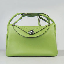 Load image into Gallery viewer, Hermes Lindy 34cm handbag 6208 green Silver