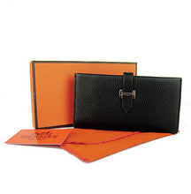 Load image into Gallery viewer, Hermes Wallet H008 Wallet Cow Leather Black