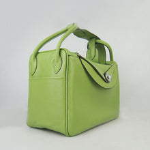 Load image into Gallery viewer, Hermes Lindy 34cm handbag 6208 green Silver