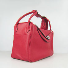 Load image into Gallery viewer, Hermes Lindy 34cm Handbag 6208 Red Silver