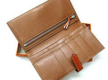 Load image into Gallery viewer, Hermes Wallet H1114 Ladies Crocodile Coffee