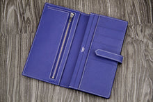 Load image into Gallery viewer, Hermes Bearn Gusset Wallet In Electric Blue Epsom Leather