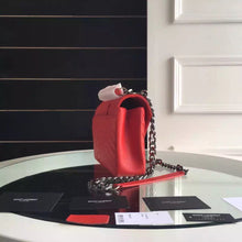 Load image into Gallery viewer, Yves Saint Laurent Medium Monogram College Bag in Red Goatskin