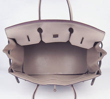 Load image into Gallery viewer, Hermes Birkin 35CM Togo Leather Handbags 6099 grey golden