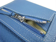 Load image into Gallery viewer, Hermes Wallet H006 Ladies Cow Leather Blue
