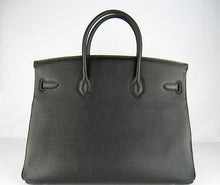 Load image into Gallery viewer, Hermes Birkin 35cm Togo Leather Handbags 6099 Black Silver