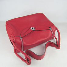 Load image into Gallery viewer, Hermes Lindy 34cm Handbag 6208 Red Silver