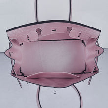 Load image into Gallery viewer, Hermes Birkin 35cm 6089 New Crocodile Vein Handbags Pink Silver