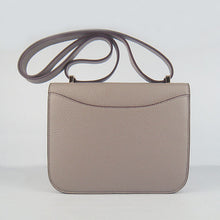 Load image into Gallery viewer, Hermes Constance Cowskin Leather Bag H017 grey Golden