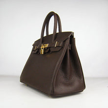 Load image into Gallery viewer, Hermes Birkin 30cm Togo Leather Handbags Dark Coffee Golden