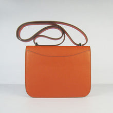 Load image into Gallery viewer, Hermes Constance Cowskin Leather Bag H017 orange silver
