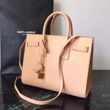 Load image into Gallery viewer, Yves Saint Laurent Small Sac De Jour Bag In Beige Leather
