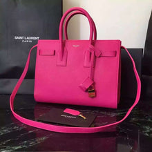 Load image into Gallery viewer, Yves Saint Laurent Small Sac De Jour Bag In Rosy Leather