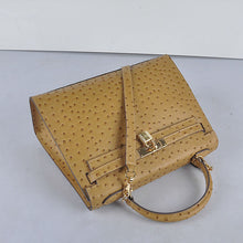 Load image into Gallery viewer, Hermes Kelly 32cm Ostrich Vein 6108 Apricot Golden