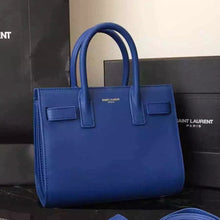 Load image into Gallery viewer, Yves Saint Laurent Nano Sac De Jour Bag In Blue Leather