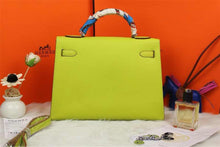 Load image into Gallery viewer, Hermes Kelly 32cm Epsom Leather Handbag Lemon Yellow