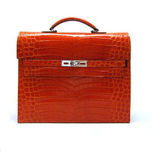 Load image into Gallery viewer, Hermes Briefcases H1053 Unisex Briefcase Orange Handbag